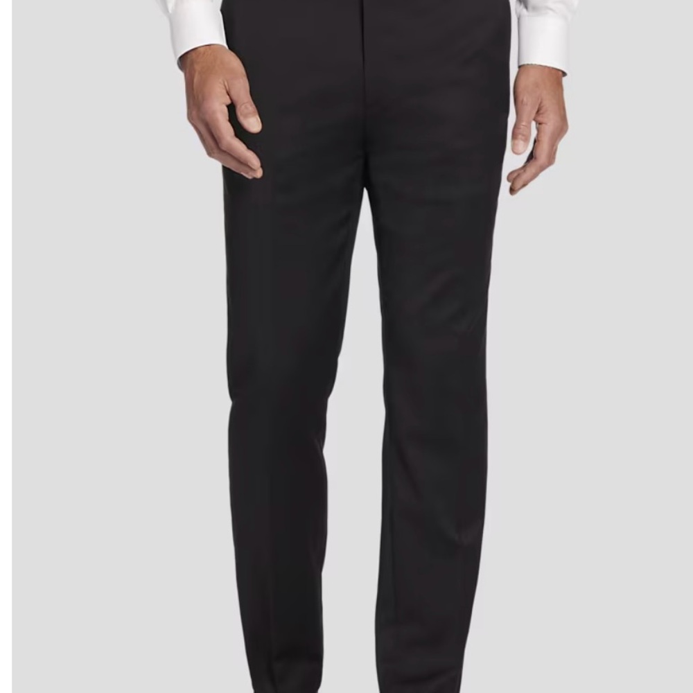 Pronto Uomo Black Men's Slim Dress Pants